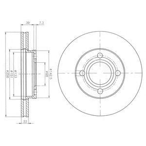 Тормозные диски Delphi bg2272