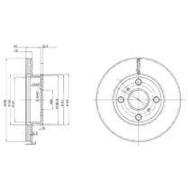 Купити Гальмівний диск Toyota Corolla Delphi bg2424c (фото1) підбір по VIN коду, ціна 1057 грн.