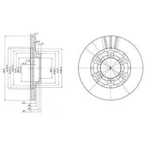 Тормозной диск Delphi bg2561