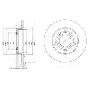 Тормозной диск Delphi bg2753c