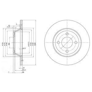 Тормозные диски Audi 80 Delphi bg2783