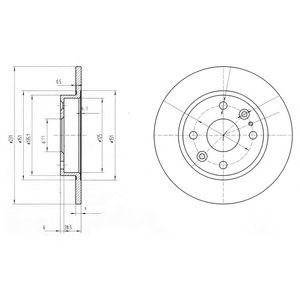 Тормозной диск Delphi bg2803