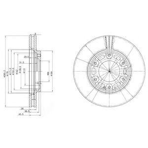 Тормозные диски Delphi bg3193