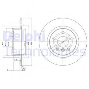 Гальмівні диски Delphi bg3227c