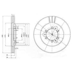 Тормозные диски Opel Frontera Delphi bg3378