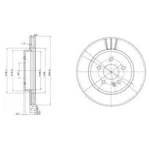 Тормозные диски Mercedes M-Class Delphi bg3397