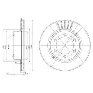 Тормозные диски Delphi bg3535