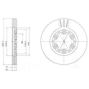 Гальмівний диск Delphi bg3559