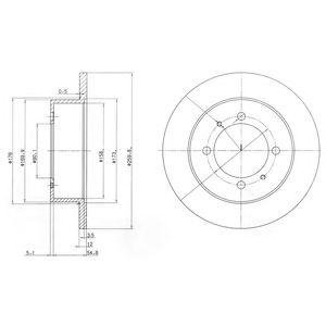 Тормозные диски Delphi bg3609