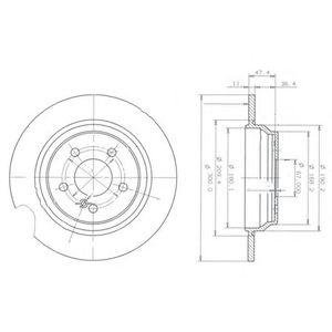 Тормозные диски Mercedes W220, C215 Delphi bg3725