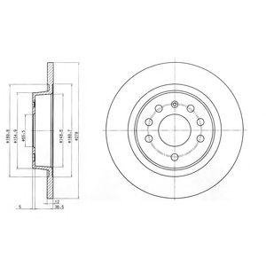 Тормозной диск Delphi bg3731c