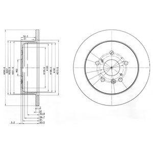 Тормозной диск Delphi bg3779