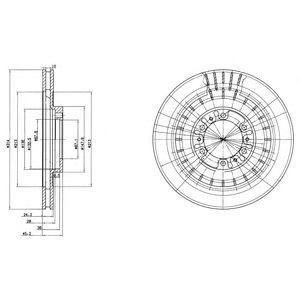 Тормозные диски Mitsubishi Pajero Delphi bg3847