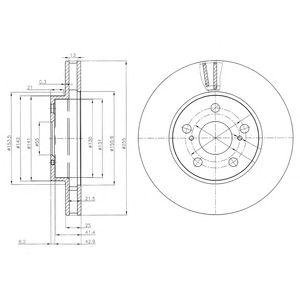 Тормозной диск Delphi bg3850