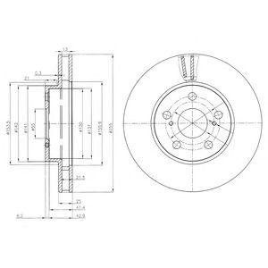 Тормозной диск Toyota Celica Delphi bg3850