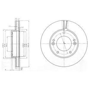 Тормозной диск Delphi bg3858