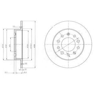 Тормозной диск Delphi bg3862