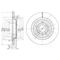 Тормозные диски крашеные SAAB 9-3, Fiat Croma, Opel Vectra Delphi bg3886c