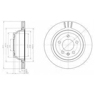 Тормозной диск Volkswagen Transporter, Touareg, Multivan Delphi bg3894