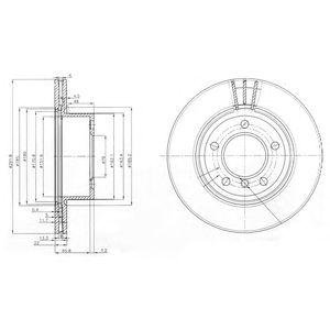 Гальмівний диск BMW F20, E81, F21, E87, F22, F23 Delphi bg3900c