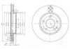 Купити Гальмівні диски Mercedes W169, W245 Delphi bg3909 (фото1) підбір по VIN коду, ціна 1505 грн.