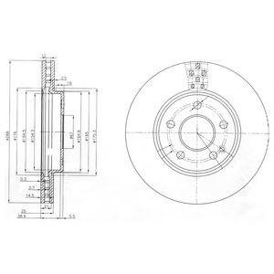 Тормозные диски Delphi bg3909