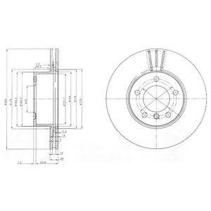 BMW Тормозной диск передн.E81/87/90/91/92 (300*24) Delphi bg3998c