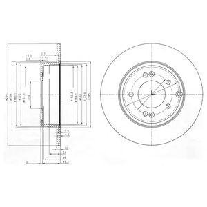 Тормозной диск Delphi bg4012