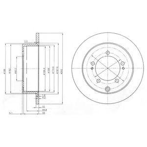 Тормозной диск Delphi bg4037