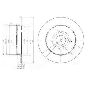 Купить Тормозные диски Toyota Yaris Delphi bg4055 (фото1) подбор по VIN коду, цена 1056 грн.