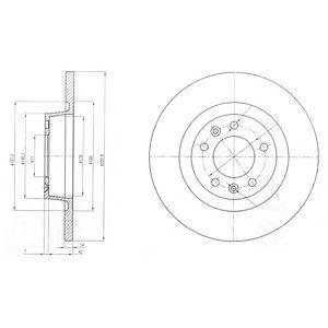 Тормозные диски Fiat Scudo, Peugeot Expert, Citroen Jumpy Delphi bg4085