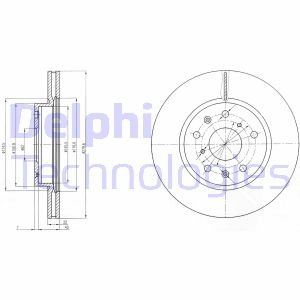 Гальмівний диск Suzuki SX4 Delphi bg4093c