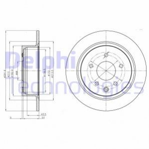 Тормозные диски Delphi bg4108c