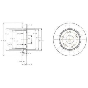 Гальмівний диск Delphi bg4118c