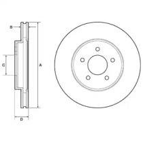 Купить Диск тормозной передний.Mazda Tribute 2.3 04- Delphi bg4120 (фото1) подбор по VIN коду, цена 2402 грн.