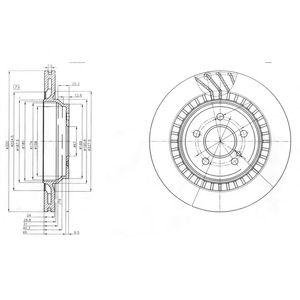 DB Диск тормозной задний 320*24 W221 Mercedes W221, C216 Delphi bg4144