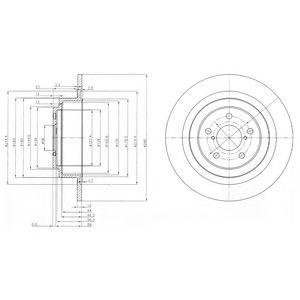 Тормозные диски Delphi bg4154