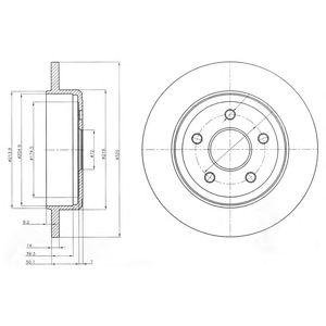 JEEP Диск тормозной Grand Cherokee 3.0 CRD 06- Delphi bg4160