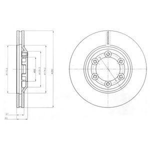 Гальмівний диск Delphi bg4175