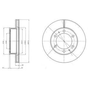 Диск тормозной Delphi bg4211