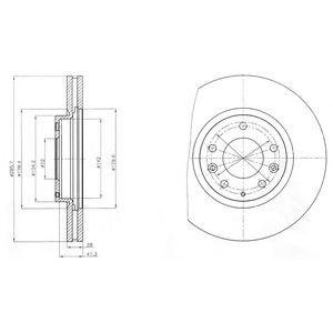 Тормозные диски Delphi bg4256