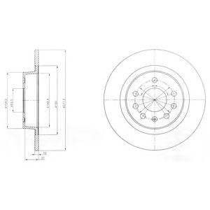 Тормозные диски Opel Zafira, Astra Delphi bg4300