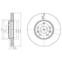 Тормозные диски крашеные Delphi bg4317c