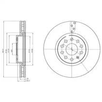 Тормозные диски крашеные Volkswagen Sharan, Tiguan Delphi bg4330c