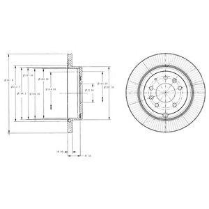 Тормозные диски Mazda CX-7 Delphi bg4336