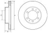 Купити Гальмівні диски Toyota Hilux, 4-Runner Delphi bg4557 (фото1) підбір по VIN коду, ціна 2331 грн.