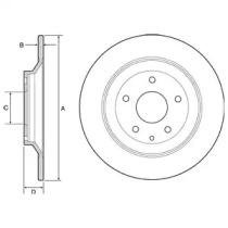 MAZDA Тормозной диск задний.CX-5 11- Delphi bg4567c