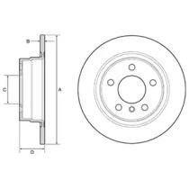 Купить BMW Диск тормозной задний 3 F20, 2/F22 BMW F20, Opel Vectra, Renault Master, BMW F21, F22, F23 Delphi bg4649c (фото1) подбор по VIN коду, цена 1555 грн.