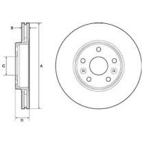 Тормозные диски крашеные Renault Megane Delphi bg4667c