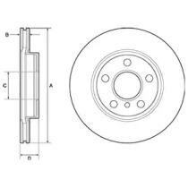MINI диск гальмівний передній BMW 2/F45 BMW F45 Delphi bg4704c